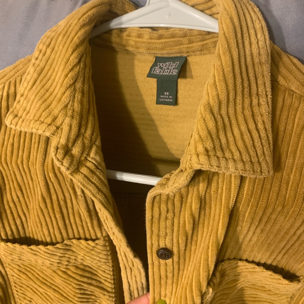 Universal thread citron corduroy jacket